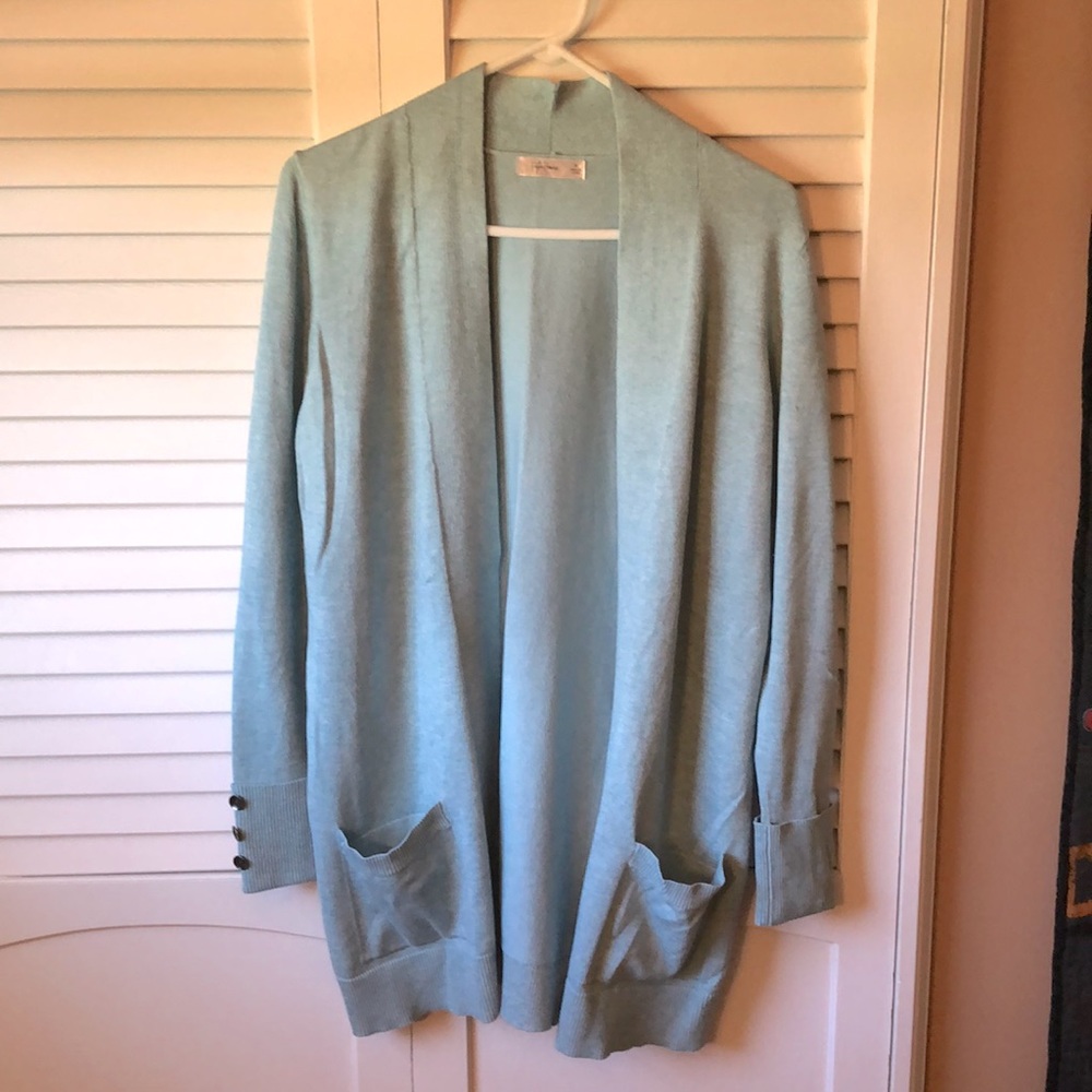 Light Blue Long Cardigan